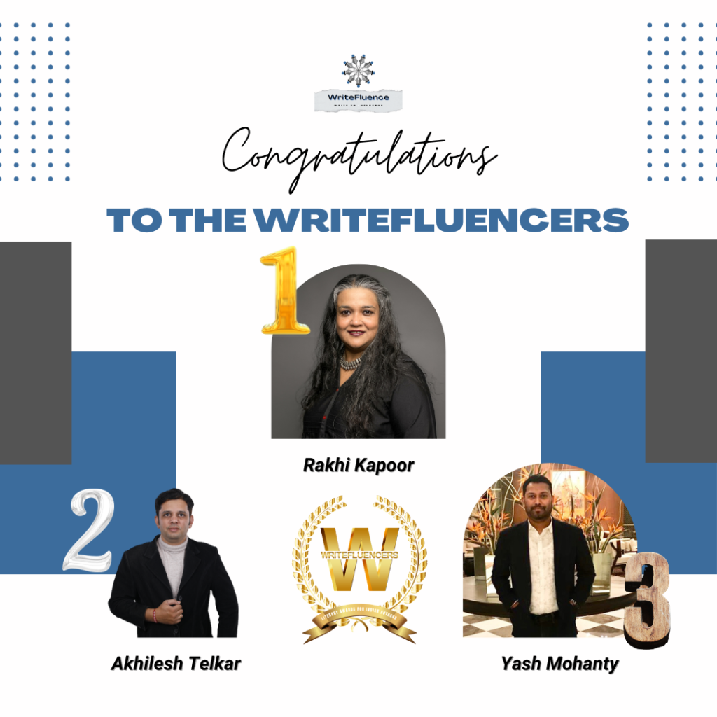 The WriteFluencer Award Winners (Season V Results)