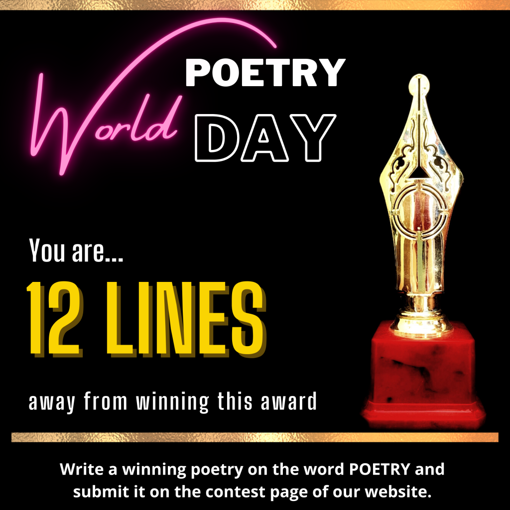 Here’s your World Poetry Day Contest, 2022 yay! – CLOSED